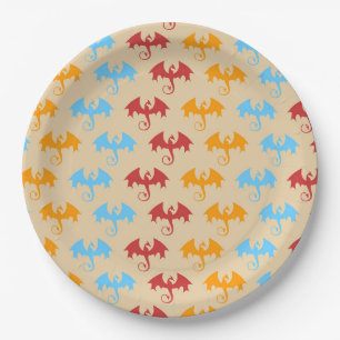 Dragon Slayer Knight Boy Birthday Party Paper Plate