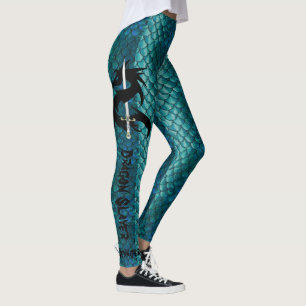 Dragon Slayer Leggings Your Name Turquoise Jogging