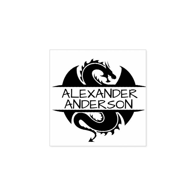 Dragon Slayer Personalize Rubber Stamp (Imprint)