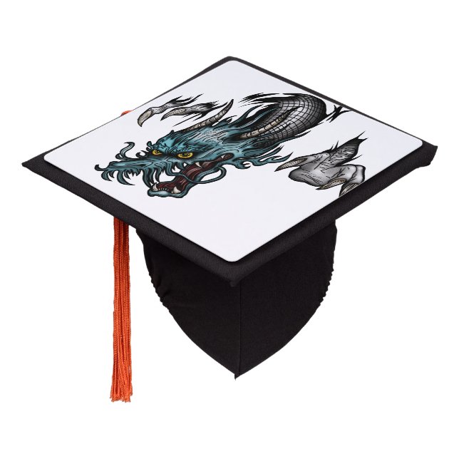 Dragon Soar Graduation Cap Topper (Angled)