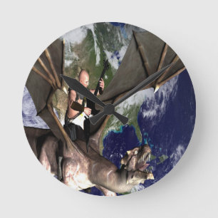 Dragon Song 2 Round Clock