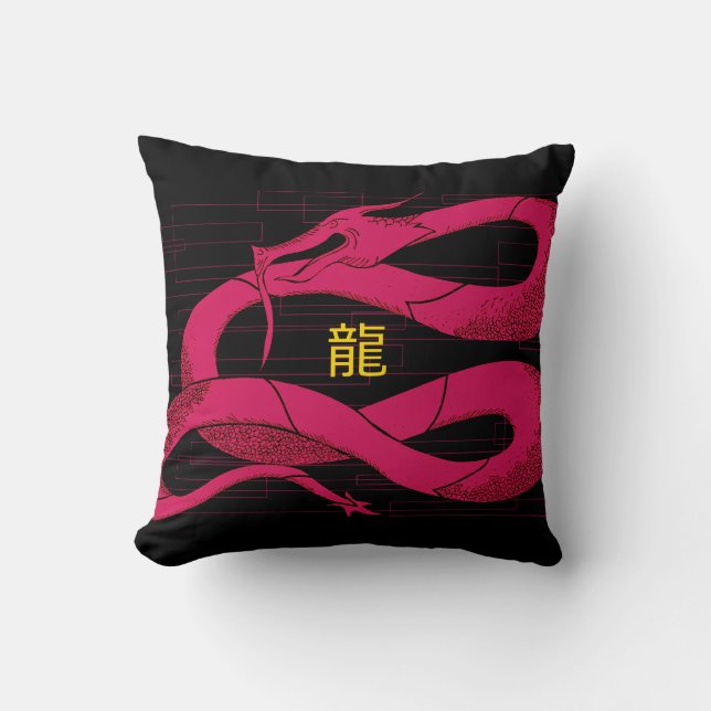 Dragon Soul: Fury Throw Pillow (Front)