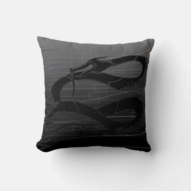 Dragon Soul - Tenebra Throw Pillow (Front)