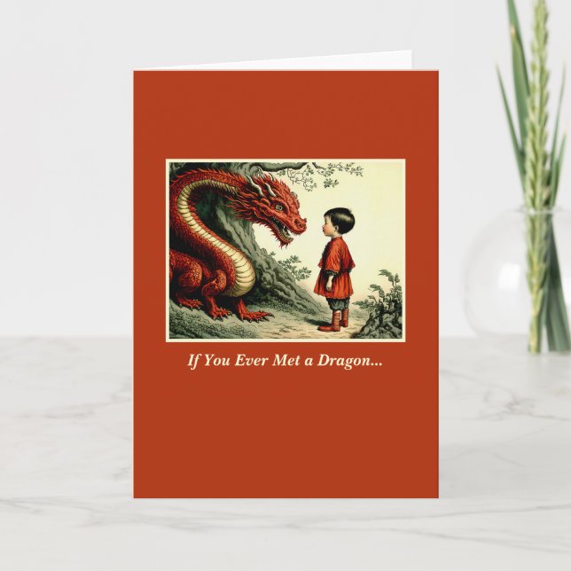 Dragon Storybook Card (Front)