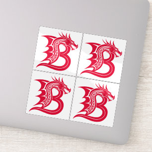 Dragon Styled Letter B, Dragon Alphabet, Monogram