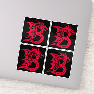 Dragon Styled Letter B, Dragon Alphabet, Monogram