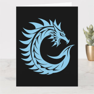 Dragon Styled Letter C, Dragon Alphabet, Monogram Card