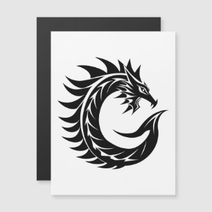 Dragon Styled Letter C, Dragon Alphabet, Monogram Magnetic Invitation