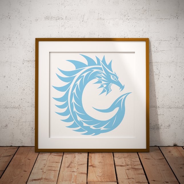 Dragon Styled Letter C, Dragon Alphabet, Monogram Poster (Creator Uploaded)