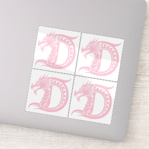 Dragon Styled Letter D, Dragon Alphabet, Monogram