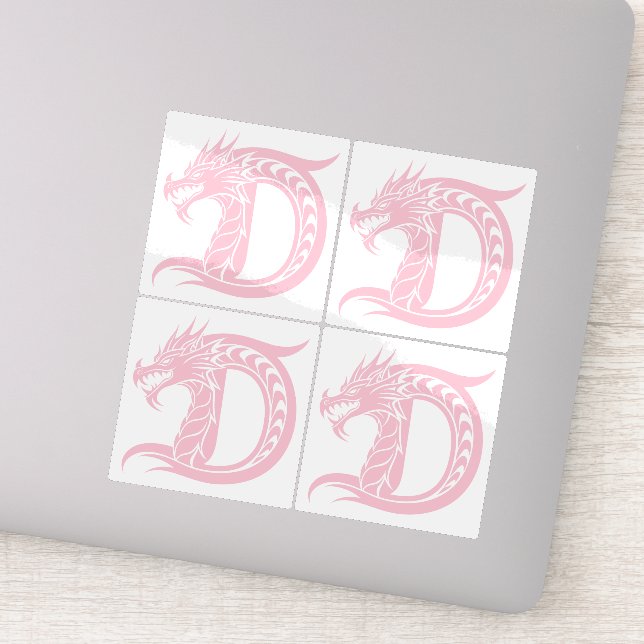 Dragon Styled Letter D, Dragon Alphabet, Monogram (Detail)