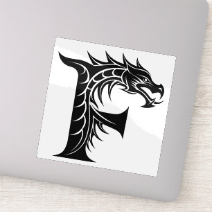 Dragon Styled Letter F, Dragon Alphabet, Monogram