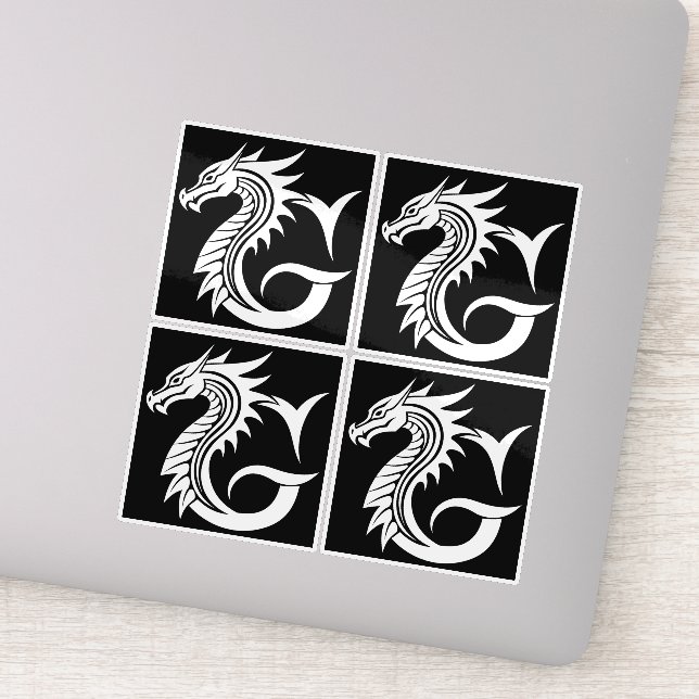 Dragon Styled Letter G, Dragon Alphabet, Monogram (Detail)