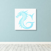 Dragon Styled Letter G, Dragon Alphabet, Monogram