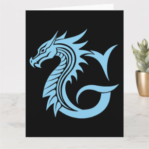 Dragon Styled Letter G, Dragon Alphabet, Monogram Card