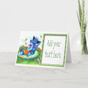 Dragon Summertime Birthday Party Invitations
