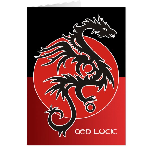 Dragon Sun Power - black red white + your ideas (Front)