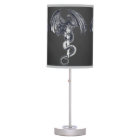 Dragon & Sword Dk. Lampe de table grise