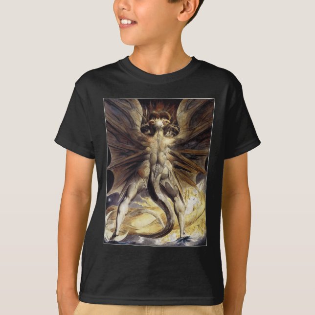 Dragon T-Shirt: "Great Red Dragon"  by Blake T-Shirt (Front)