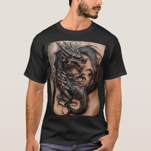 Dragon T-Shirts inspirés par le tatouage pour Rebe