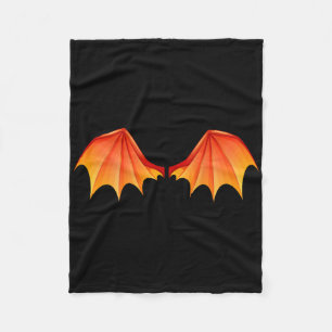 Dragon T Wings Halloween Costume Orange On The Ck Fleece Blanket