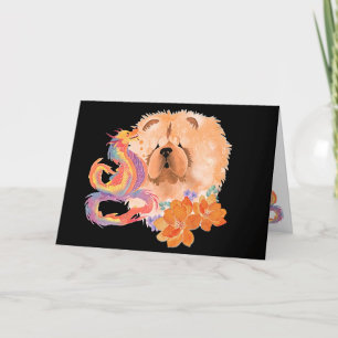 DRAGON-TALEZ Carte d'art Chow Année du Dragon