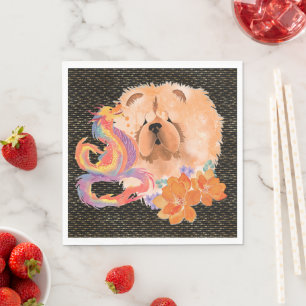 DRAGON-TALEZ Chow Year of the Dragon Napkin