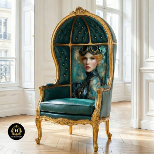 Dragon Tattoo Steampunk Girl Decoupage Paper