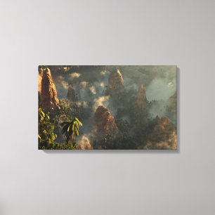 Dragon Teeth (Triptych) Canvas Print