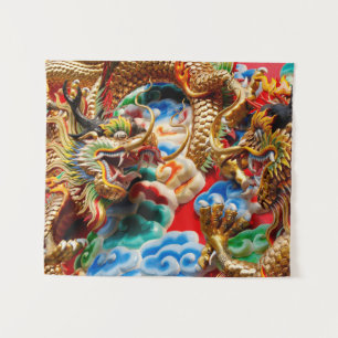 dragon temple tapestry