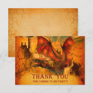 Dragon Thank you card