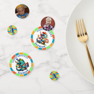 Dragon Themed Boy's Birthday Party Confetti