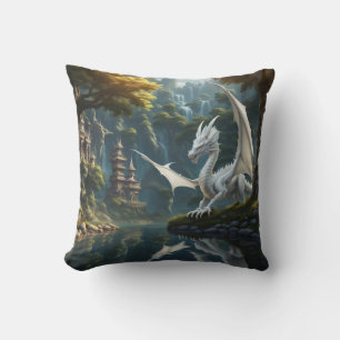Dragon throw pillow
