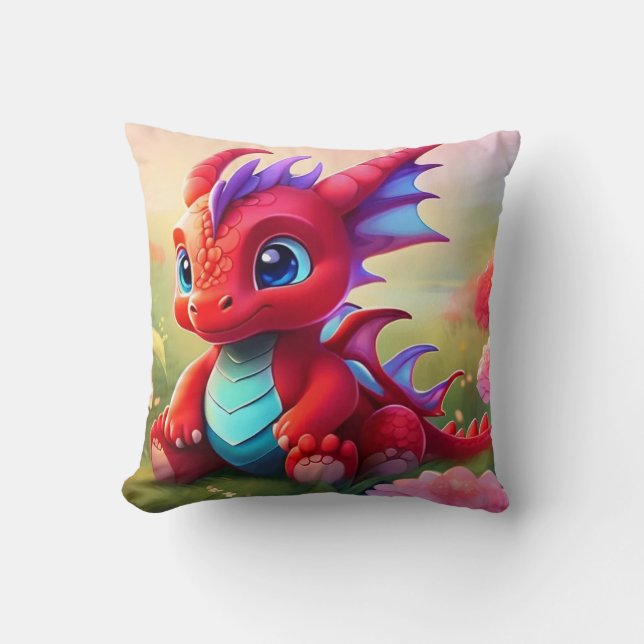 Dragon Throw Pillow (Front)