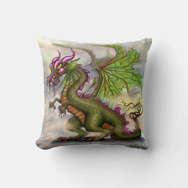 Dragon Throw Pillow (Front)