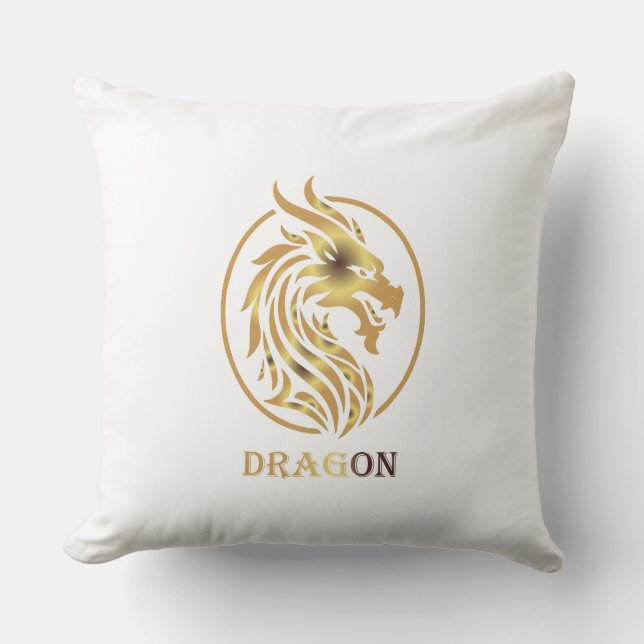 Dragon Throw Pillow (Front)