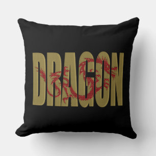 dragon throw pillow