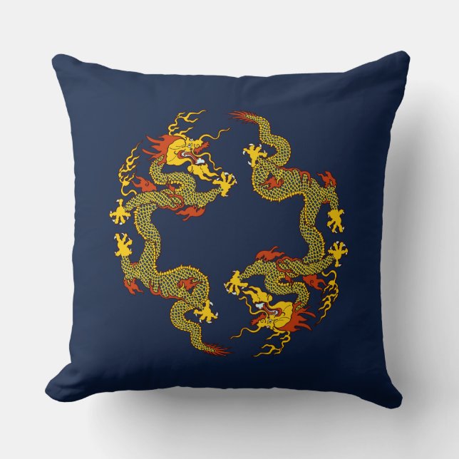 Dragon Throw Pillow (Front)