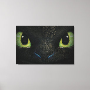 Dragon toothless Premium Wrapped Canvas (Gloss)
