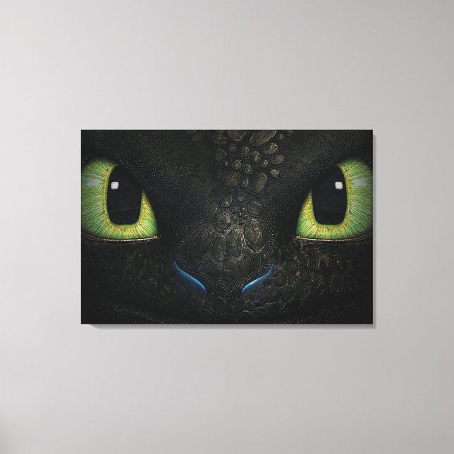 Dragon toothless Premium Wrapped Canvas (Gloss) (Front)