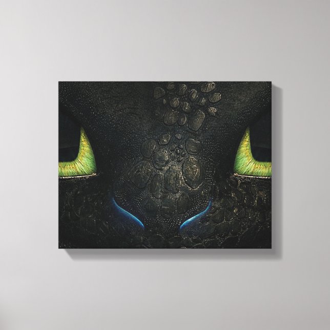 Dragon toothless Premium Wrapped Canvas (Gloss) (Front)