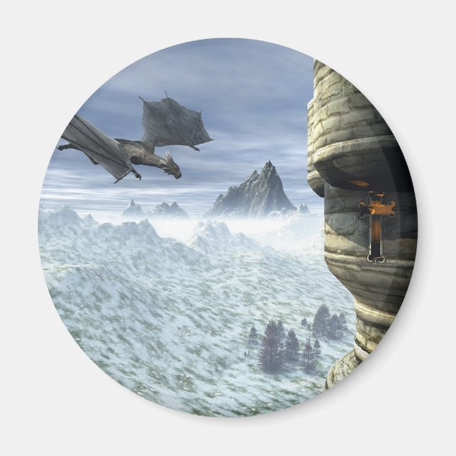 Dragon Tower Magnet (Front)