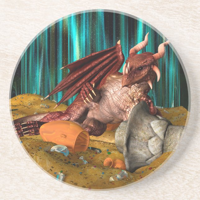 Dragon Treasure Coaster (Front)
