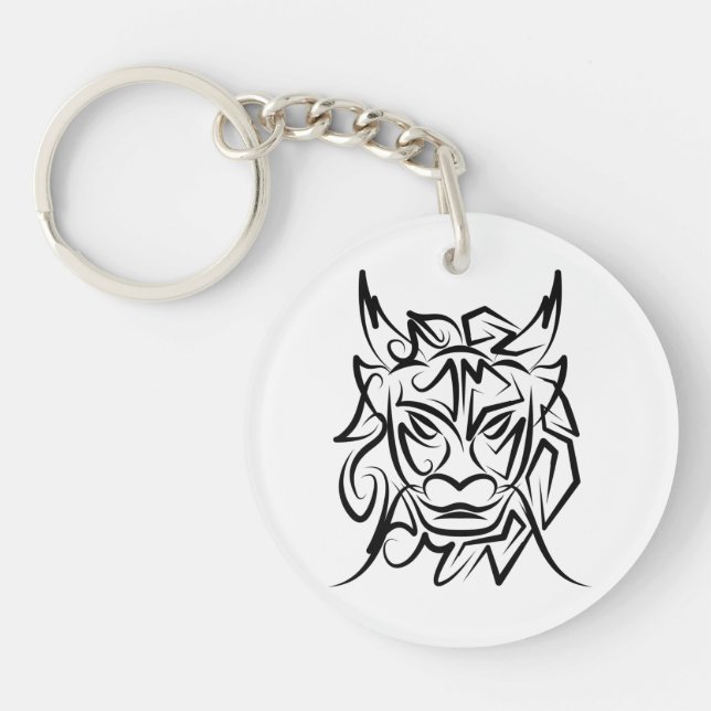 Dragon tribal noir et blanc (Devant)