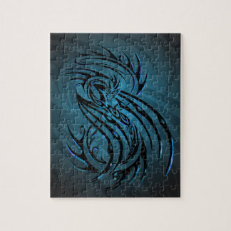 dragon tribal puzzle cool tattoo