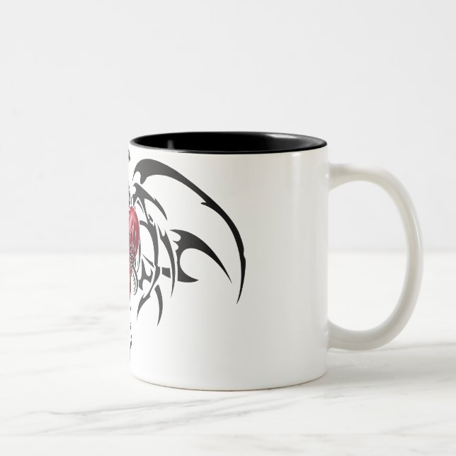 Dragon Tribal Two-Tone Coffee Mug (Right)