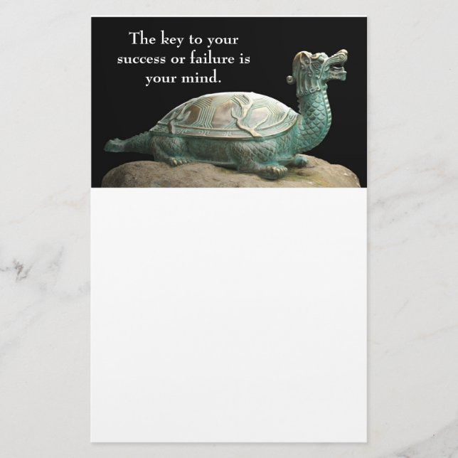 Dragon turtle stationery (Front)