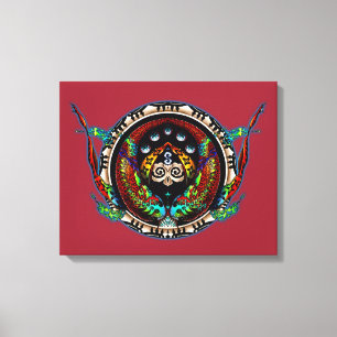 Dragon Twins Canvas Print