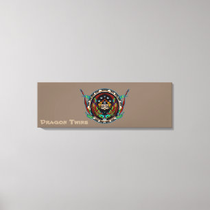 Dragon Twins Canvas Print