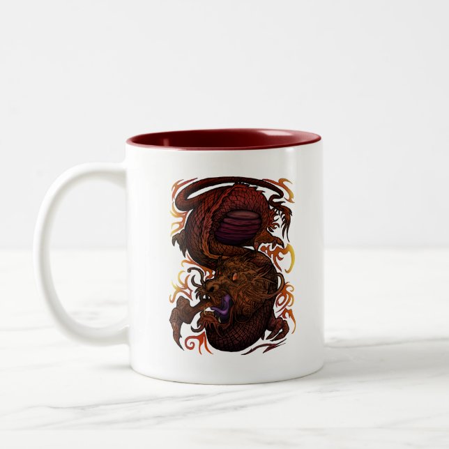 Dragon Two-Tone Coffee Mug (Left)